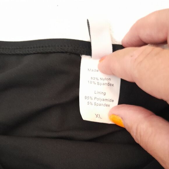 H2OH Retro High Waist Full Coverage Runch Front Tummy Control Swim Bottom XL - Picture 6 of 6